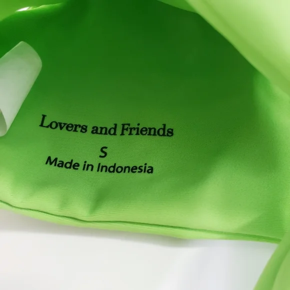 Lovers + Friends Wrap Bikini Top Neon - Picture 4 of 4